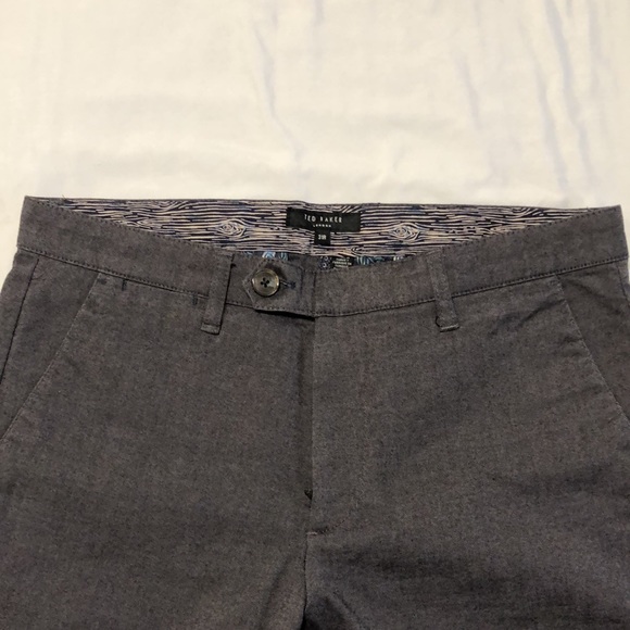 Ted Baker Grey Slim Fit Pant W31 - Picture 3 of 5